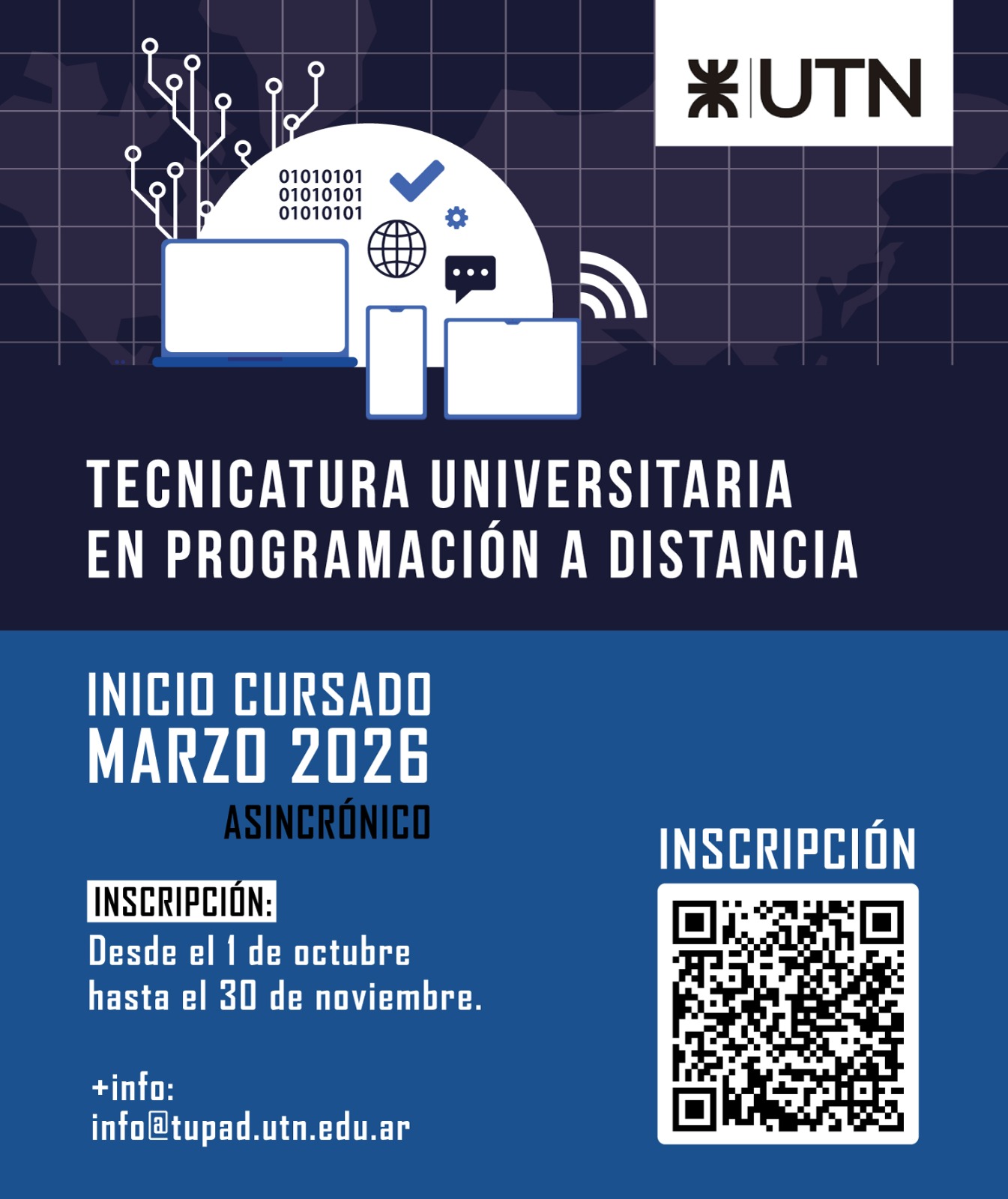flyer tup modalidad virtual